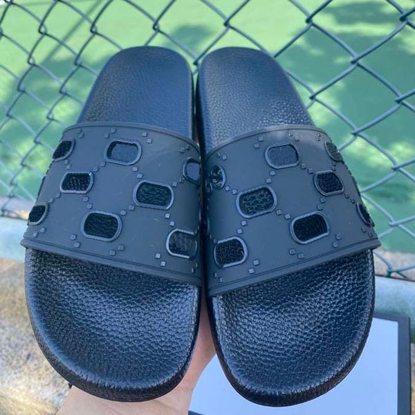 

designer shoe women man slippers luxury sandals brand sandals real leather flip flop flats slide casual shoes sneakers boots by dq01 001, Black