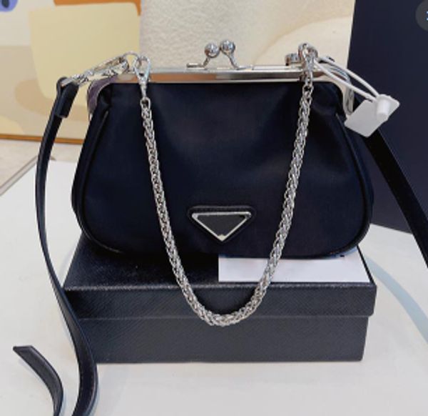 

designer evening bags luxury shoulder bags nylon black lady chain purse handbag crossbody