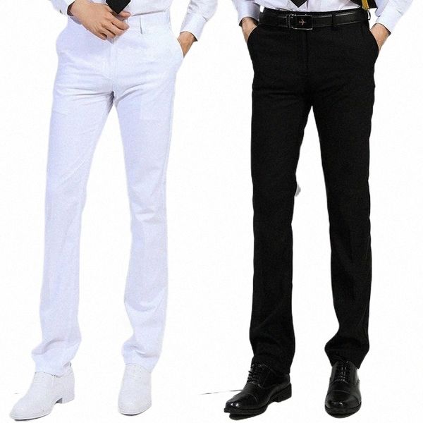 

men's pants suit black slim business casual 2022 new f4c5#