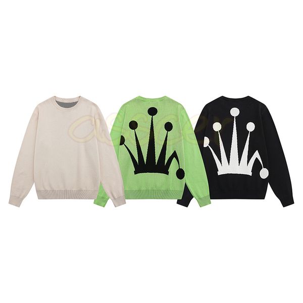 

men womens casual sweater designer mens long sleeve knit sweater outside loose jacket size s-xl, White;black