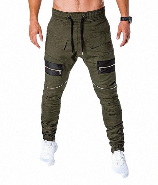 

men's pants casual fitness shuttle woven zip sport leggings man1 y6hu#, Black