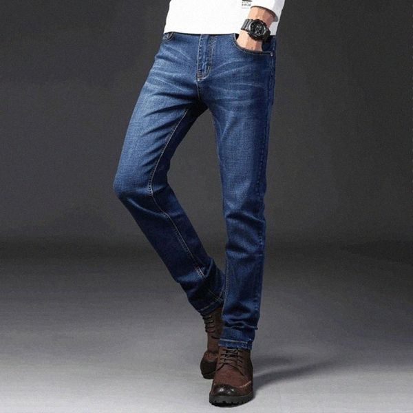 

men's jeans 2021fw mens ac studio street fashion classic vintage straight loose casual denim trousers business comfortable pants c1al#, Blue