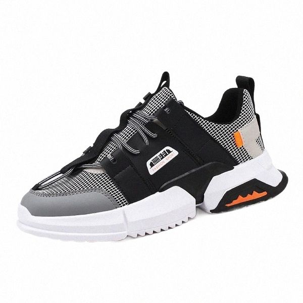 

wholesale fashion logo shoes chunky men sneakers for men sneaker, Black