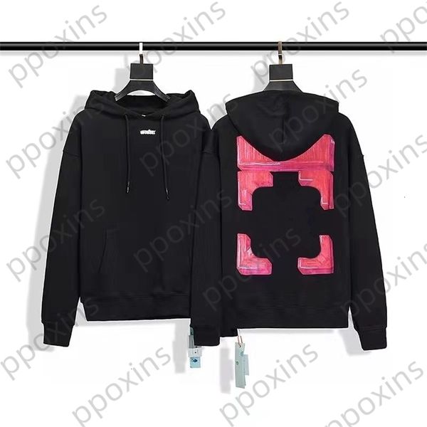 

hoodie jacket designer men women new offs long sleeve high street pullover sweatshirt clothes fashion jumpers sweatshirts sports white cotto, Black
