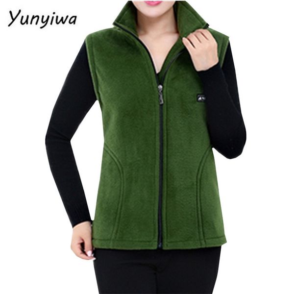 

women's vests fleece women autumn korean sleeveless jackets ladies fashion zipper casual waistcoat female 442 220916, Black;white