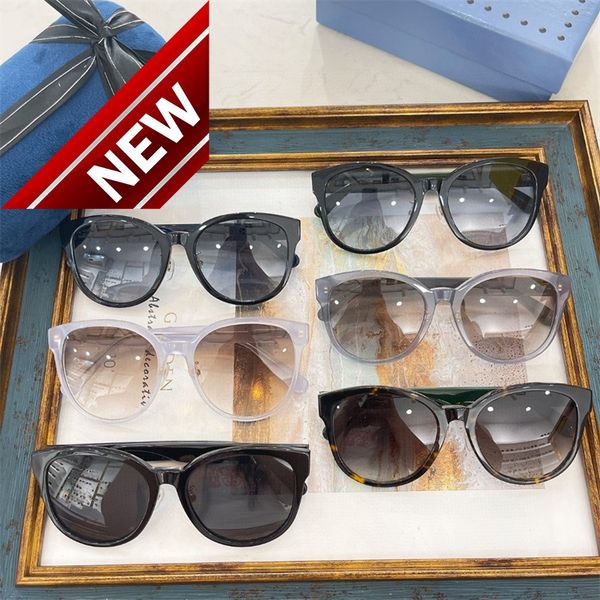 

sunglasses brands men's women's g's new plate sunglass women's fashion ins network red star same round frame men's, White;black
