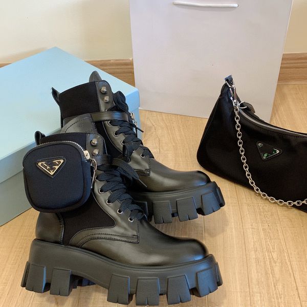 

boots for woman size 35-40 black genuine leather 2022 autumn winter new matte fashion wearing r women dress shoes