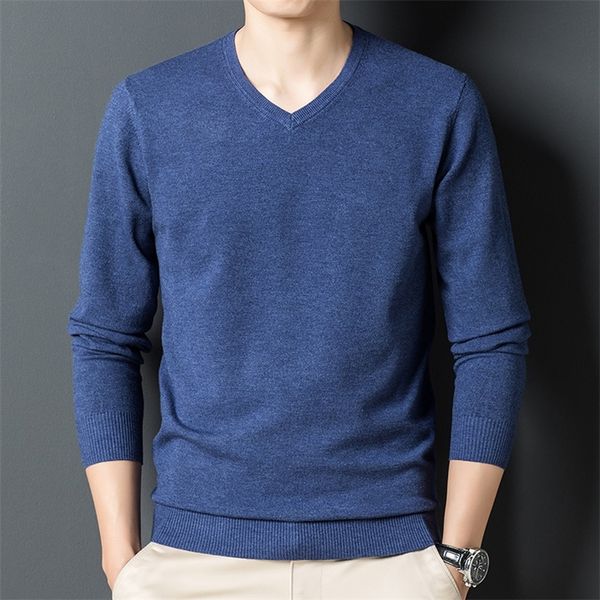 

men's sweaters 10 colors autumn men's woolen sweaters classic style business casual pullover vneck thin sweater male brand bottomi, White;black
