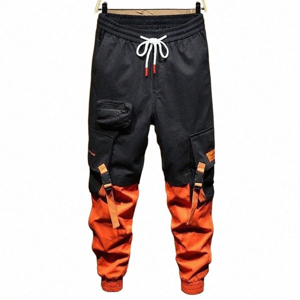 

men's pants 2021fashion slim fit men set chic jogger pant hip hop moletom masculino comfortable pleasantly cool elastic handsome ropa h, Black