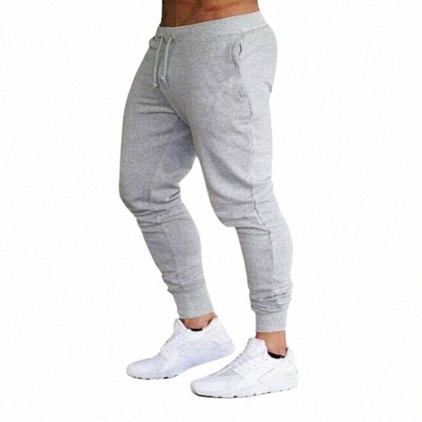 

men's pants jogging men sport sweatpants running gym joggers cotton slim fit bodybuilding trouser1 i9ix#, Black