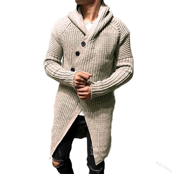 

men's sweaters autumn and winter vneck open chest long men's sweater coat winter clothes abrigo de hombre ocre mens cardigan 22091, White;black