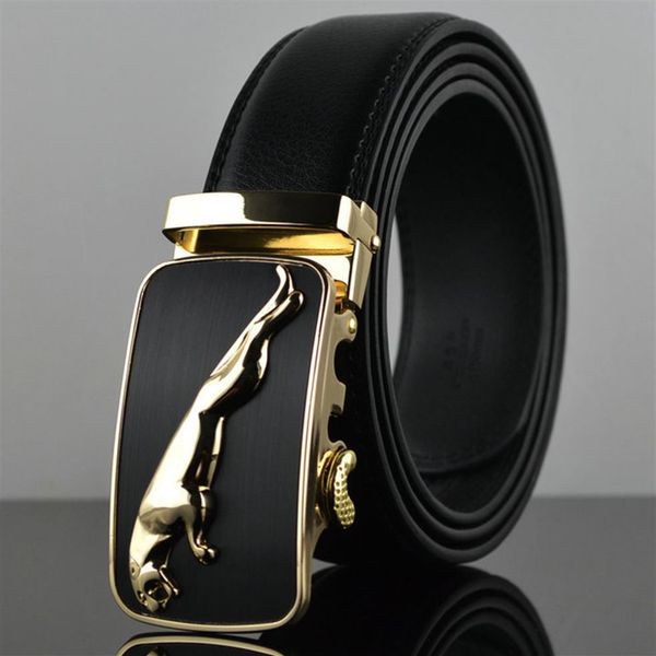 

new fashion 100% genuine leather men belts luxury designer belts automatic metal buckle belt for men pants belt accessories290i, Black;brown