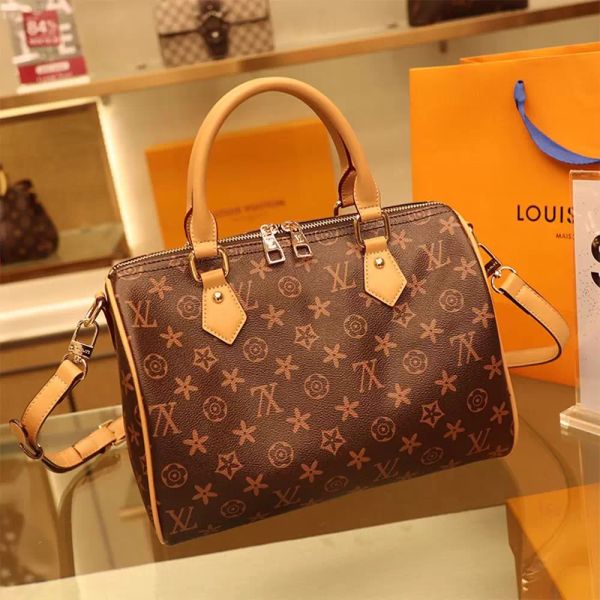 

designers women messenger travel bag classic style fashion shoulder bags lady totes handbags speedy 30 cm with key lock louise purse vutton