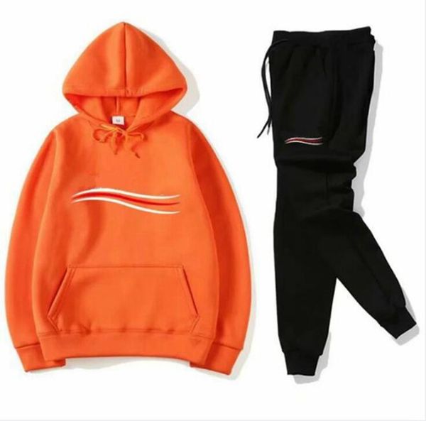 

men and women designer tracksuits logo printing hoodies and pants set hooded mens sweatsuit brand pullover sweater outfits leisure sportsuit, Gray