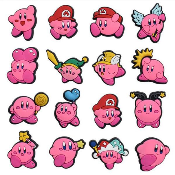 

wholesale classic custom rubber pvc colorful decoration accessories cartoon shoe croc charms, White;pink