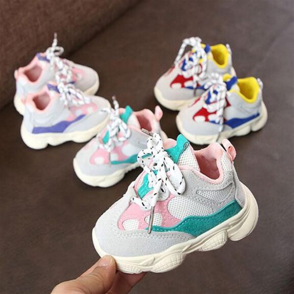 

first walkers autumn baby girl boy toddler infant casual running shoes soft bottom comfortable stitching color children sneaker size 15244w