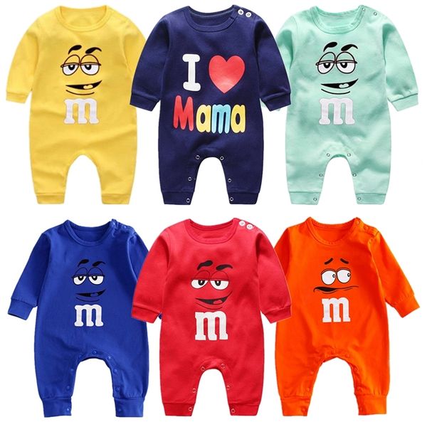 

rompers costume autumn cotton boy clothes romper born baby girl clothing infant jumpsuit cartoon home wear pajamas 0-24m 220919, Blue