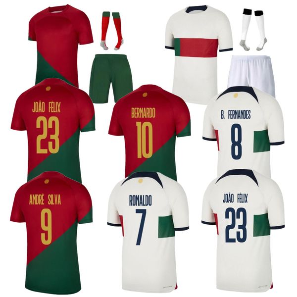 

2022 ronald portuguese soccer jerseys joao felix ruben dias football shirt bernardo b. fernandes ronaldos andre silva 22/23 camisa de futebo, Black;yellow