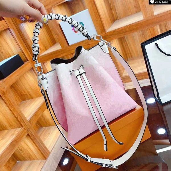

luxurys designers neonoe bucket handbags fashion women's bags old flower purses women tote brand letter genuine leather shoulder crossb