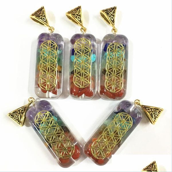 

pendant necklaces retro cuboid reiki chakra pendum pendant natural amethysts lapis lazi 7 colors stone pillar pendants charms wholesa dhqhm, Silver