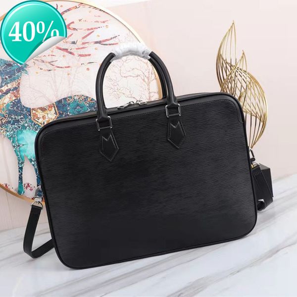 

designer evening bag new shoulder mini hand mens digner briefcase busins laps capacity crossbody genuine leather women with computer tot