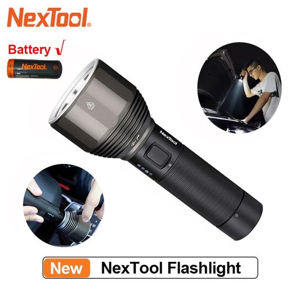 

nextool rechargeable flashlight 2000lm 380m 5 modes ipx7 waterproof led light type-c seaching torch for camping 201019259y