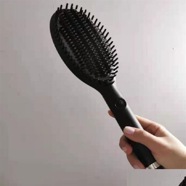 

hair brushes mas comb glide heat hair brush one step dryer styler volumizer mti-functional straightening curly with nega rimmer dhtqu, Silver