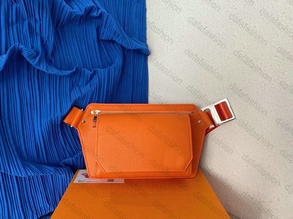 

new sling aerogram slingbag men's waist bag monograms grained calf leather belt bumbag fanny pack pouch beltbag