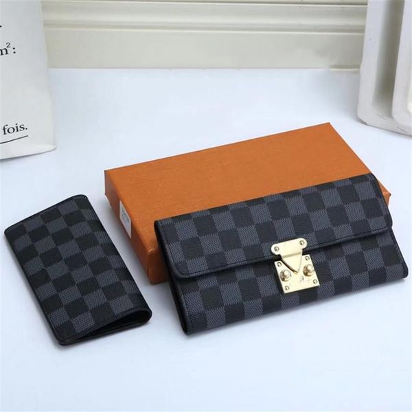 

with box zipper wallet women's wallets card holder pocket long women ggss lvss coin wallet, Red;black