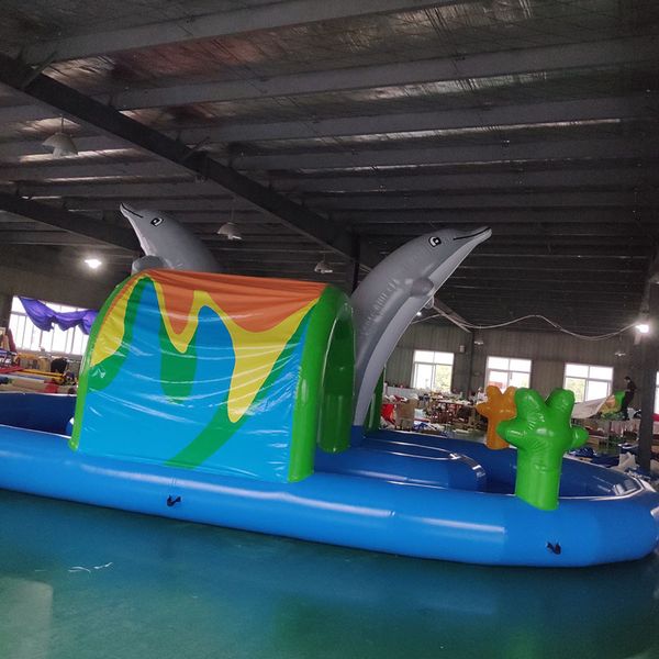 

air inflation toy customized inflatable pool for kids fun swimming pool