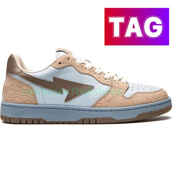 

designer sk8 sta court bapesta casual shoes nigo abc camo pink blue low fashion men women sneaker brown ivory vintage beige indigo whi, Black