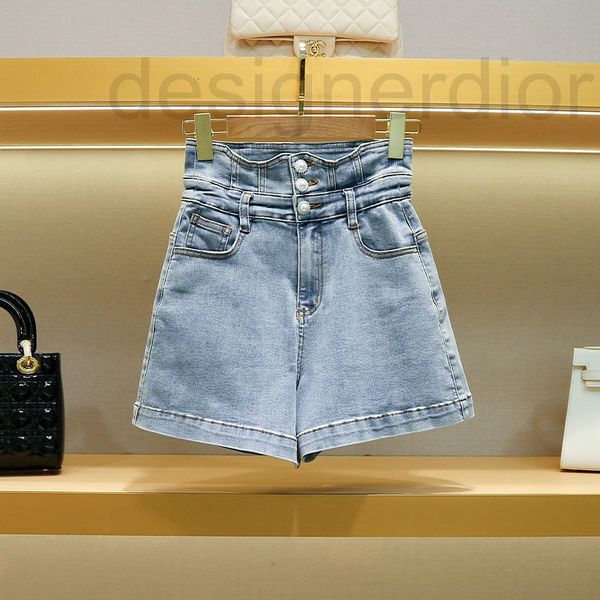 

women's jeans designer zhuojia 2022 autumn women's wear new loose thin elastic wide leg high waist washed shorts female, Blue