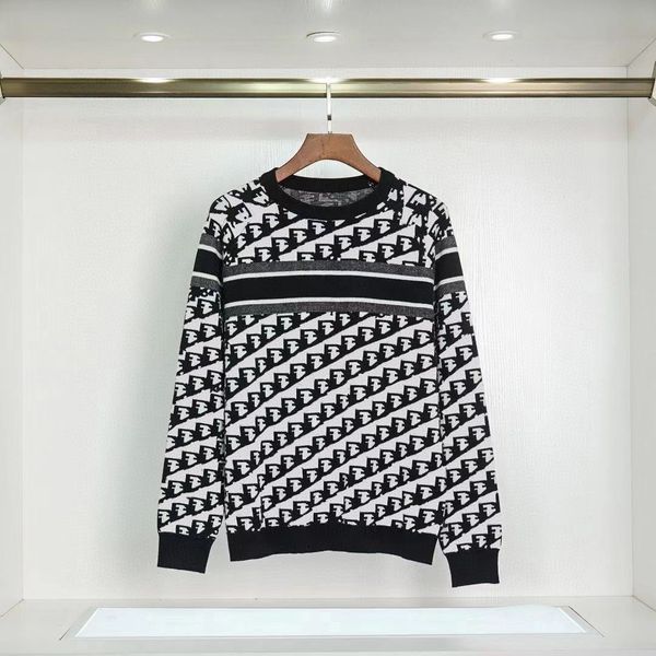

sweater men sweaters mens designer sweater fashion lettering round neck clothing casual women knitted pullover large size -2xl, White;black