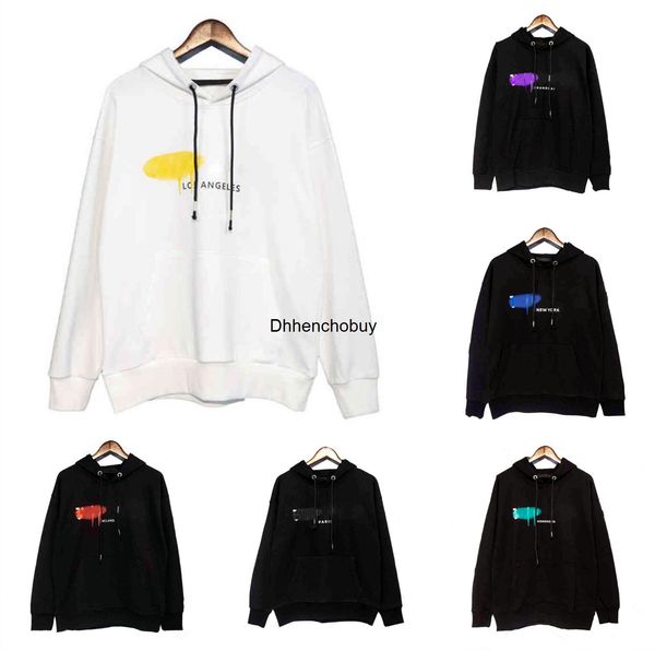 

summer pa hoodie men and womens palm hoody t shirts mans wool sweater tee palms sweaters printed short sleeve tshirt truncated bears angles, Black