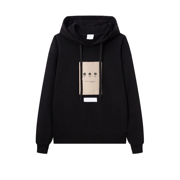 

fashion hoodies men pullover designer cotton warm casual hoodie sweatshirts, Black