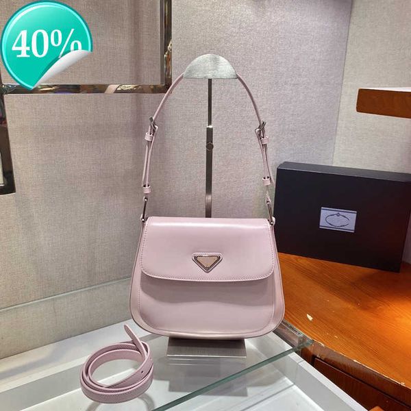 

designer evening bag new shoulder mini hand 2022luxury digner s cleo brushed leather flap closure with magnet