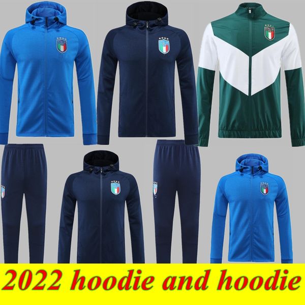 

2022 football soccer jersey italy long sleeves jacket uniforms tracksuits barella sensi insigne chiellini bernardeschi training suit hoodies, Black;yellow