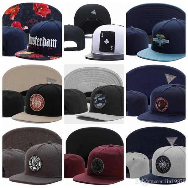 

2018 summer style cayler & sons fashion cotton baseball caps snapback hats for men women men's visors bone gorras whole2618, Blue;gray