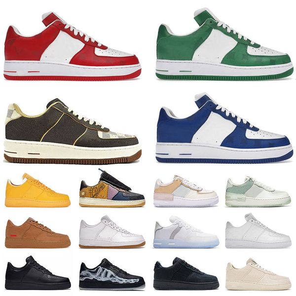 

brand discount virgil ablohs 1 basketball shoes mens womens cactus jack university gold mca skeleton black white ice beige sports sneakers