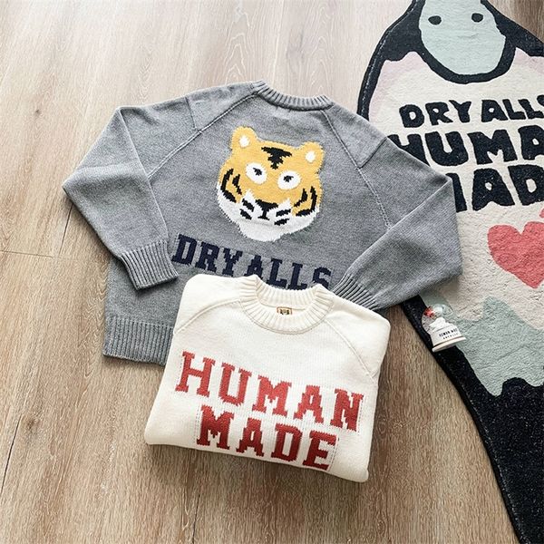

men's sweaters human made sweater casual oversize print tiger head men women 1 1 human made knit pullover 220919, White;black