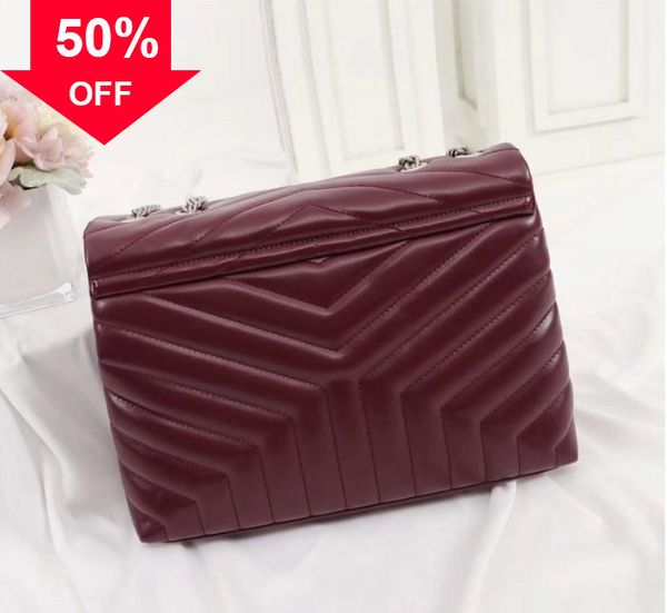 

2022designer evening bag new shoulder mini handbag digners womens handbags lou-lou selling s square fat loulou chain lou real leather large-