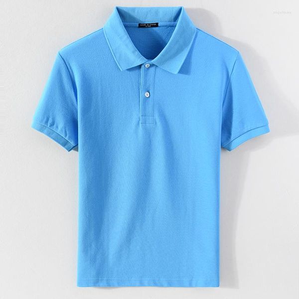 

men's polos cotton style short sleeve solid sky blue t shirt men casual comfortable trendy t-shirt for multiple color xs-5xl, White;black