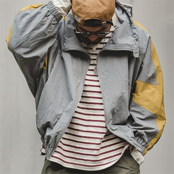 

men s jackets maden detachable double zipper for men army bomber vintage workwear quick drying jacket male ardena green 220916, Black;brown