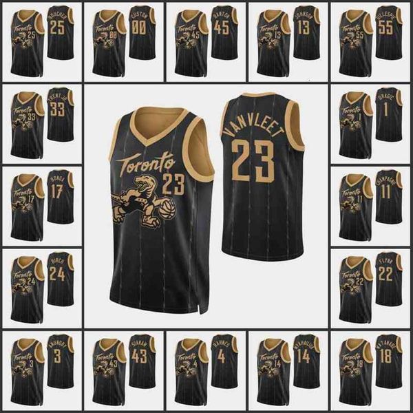 

-22 printed men pascal siakam fred vanvleet sviatoslav mykhailiuk og anunoby city 22 edition 75th anniversary diamond jerseys275e