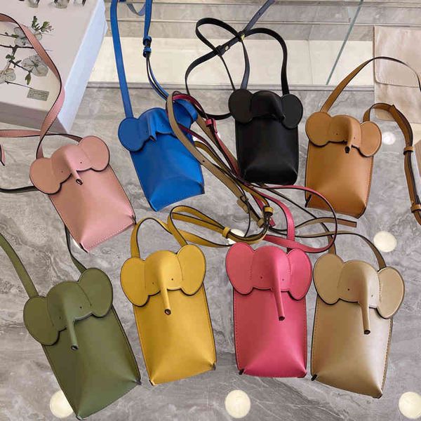 

elephant phone bag women handbag shoulder leather luxury designer brand card holder crossbody female purses 220919