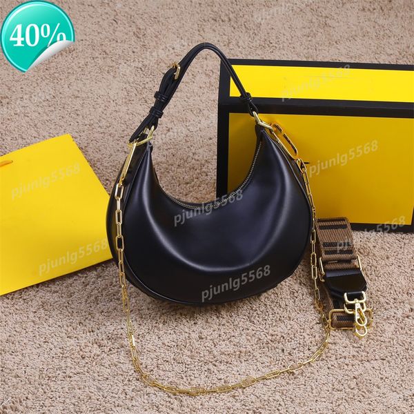 

designer evening bag new shoulder mini hand 5a women's digner crcent small french bread armpit tramp patent leather letter s