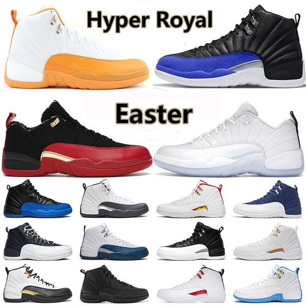 

mens basketball shoes 12s stealth hyper royal jumpman 12 gamma blue university gold dark grey reverse flu game taxi mens trainer outdoor sne