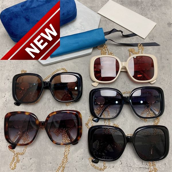 

sunglasses brands men's women's g family's new generous frame wind chain plate sunglass men's and women's net red s, White;black