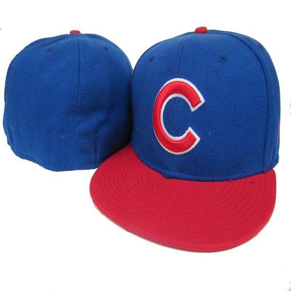 

new cool all team baseball fitted hats letter baseball caps sports flat full closed hat mix order for teams2642, Blue;gray