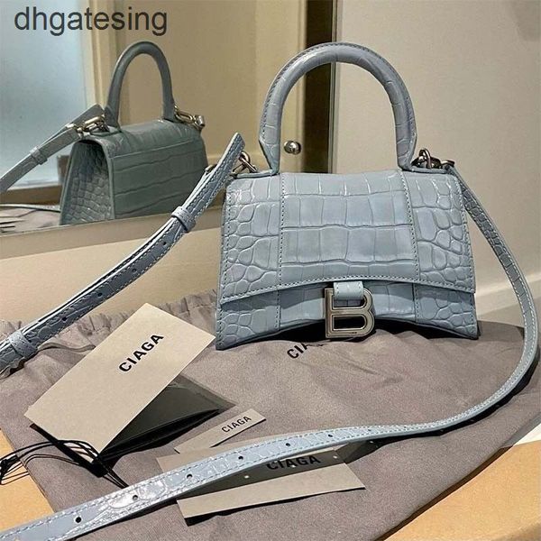 

bag spring handbags leather alligator portable fashion 2022 versatile balencaigass portable bags small hourglass ubuf